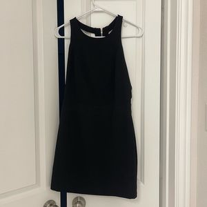 Black dress with cutout detail in the back